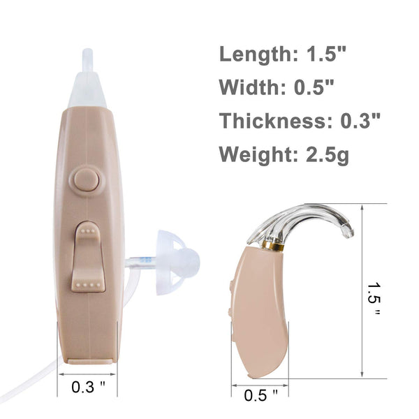 POSDEV BTE Hearing Aid Rechargeable with Digital Noise Cancelling