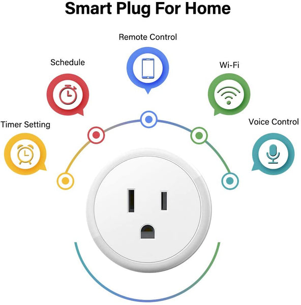 POSDEV 4 Pk Wifi Smart Plug Remote Control Socket Outlet Switch Alexa Echo Google Home